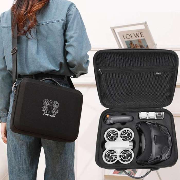 For DJI Neo Fly More Combo BKano NE-023 Storage Backpack(Black)