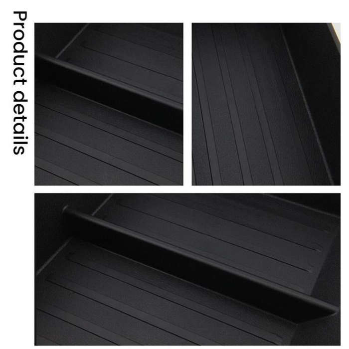 For Tesla Cybertruck Center Console Lower Storage Box(Black)