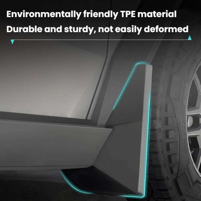 For Tesla Cybertruck Wheel Fender Accessories(Black)