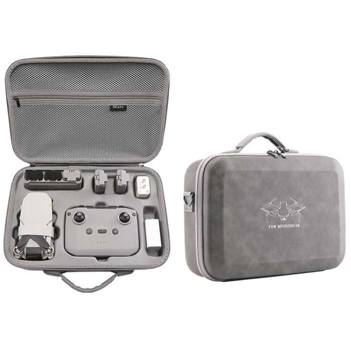 For DJI Mini 2 / 2 SE / 4K Fly More Combo BKano M4K003 Crossbody Storage Backpack(Grey)