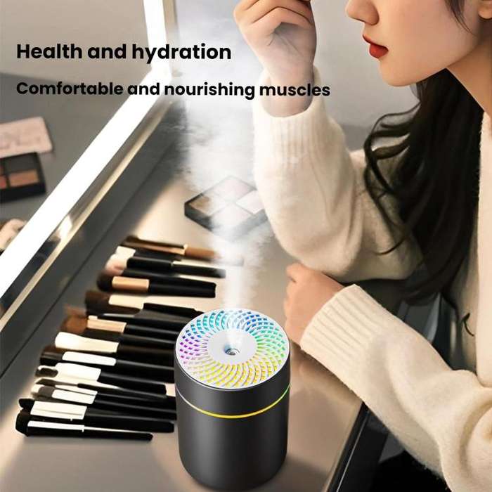 WT31 Car Ambient Light Humidifier USB Household Silent Air Atomizer(White)