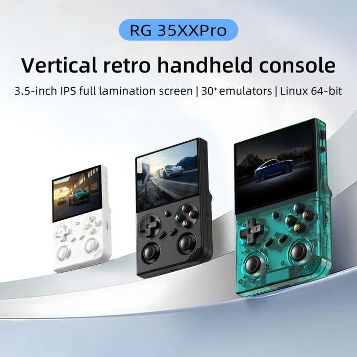 ANBERNIC RG 35XXPro Retro Handheld Console 3.5-Inch Screen Linux 64-Bit Pocket Gaming Device 64G+...