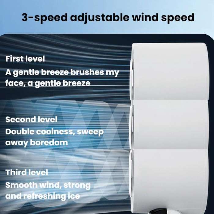 ZK03 Digital Display Cooling Fan USB Silent Handheld Cold Compress Fan(White)