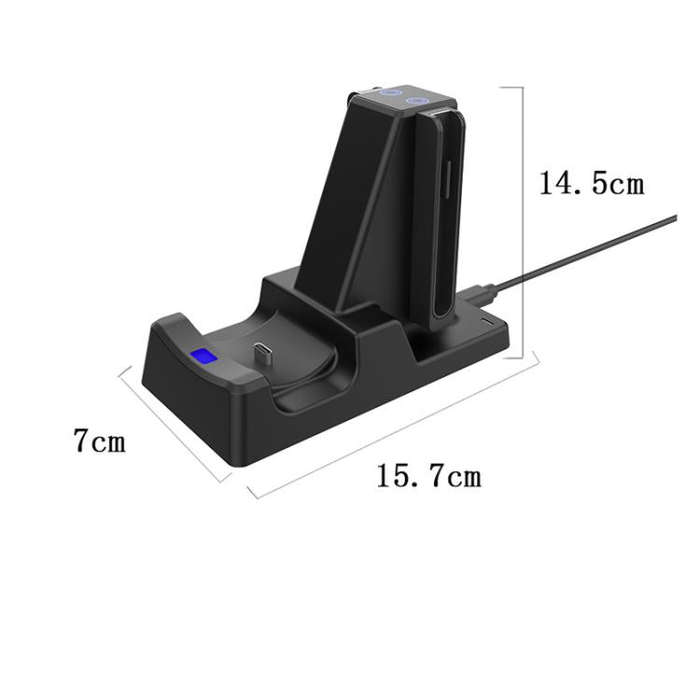 For Nintendo Switch 2 Joy-Con & Pro Controller 3-in-1 Charging Dock Storage Holder with LED Indic...
