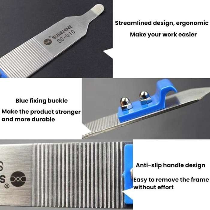 SUNSHINE SS-010 Mobile Phone Shell Opening Frame Disassembling Non-Slip Pry Bar Disassembly Repai...