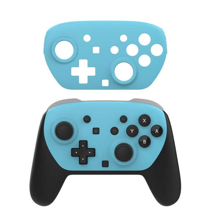 For Switch 2 Pro 2pcs /Pack Replacement Faceplates Matte Gaming Controller Cover(Blue)