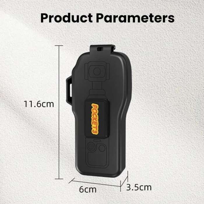 For DJI OSMO POCKET 3 BRDRC Body Screen Lens Protective Cover(Black)