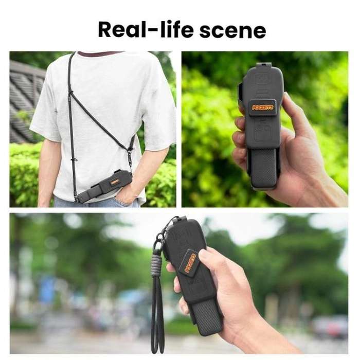 For DJI OSMO POCKET 3 BRDRC Body Screen Lens Protective Cover(Black)