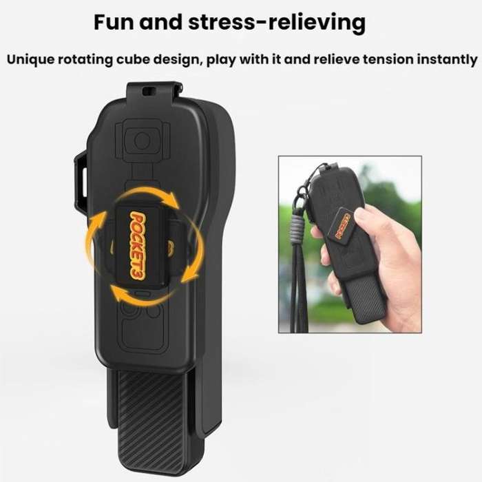 For DJI OSMO POCKET 3 BRDRC Body Screen Lens Protective Cover(Black)