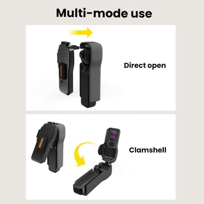 For DJI OSMO POCKET 3 BRDRC Body Screen Lens Protective Cover(Black)