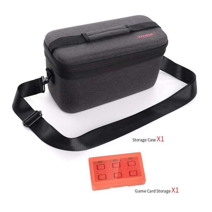 DOBE 2 In 1 Protective Case For Switch 2 Console Base Power Adapter Travel Carrying Bag(Black)