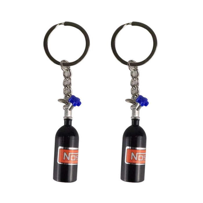 2 PCS Fashion Metal Keyring Car Keychain Auto Key Chain Key Ring