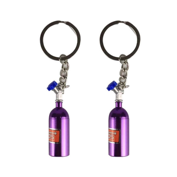 2 PCS Fashion Metal Keyring Car Keychain Auto Key Chain Key Ring