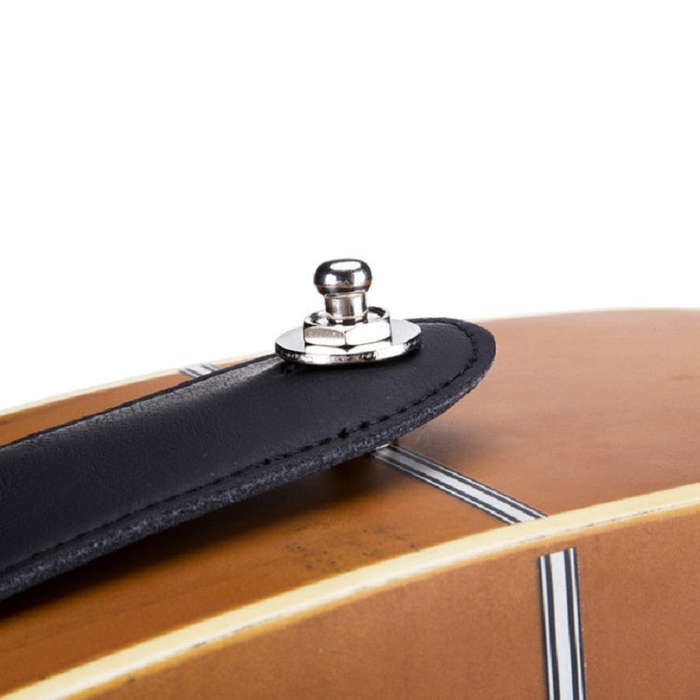 Metal Universal Guitar Strap Buckle Strap Nail Anti-off Guitar Tail Nail(Gold)