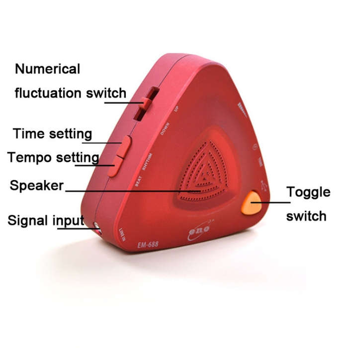ENO EM-688 Electronic Vocal Rechargeable Metronome For Piano/Guitar/Drum/Guzheng/Violin(Blue)
