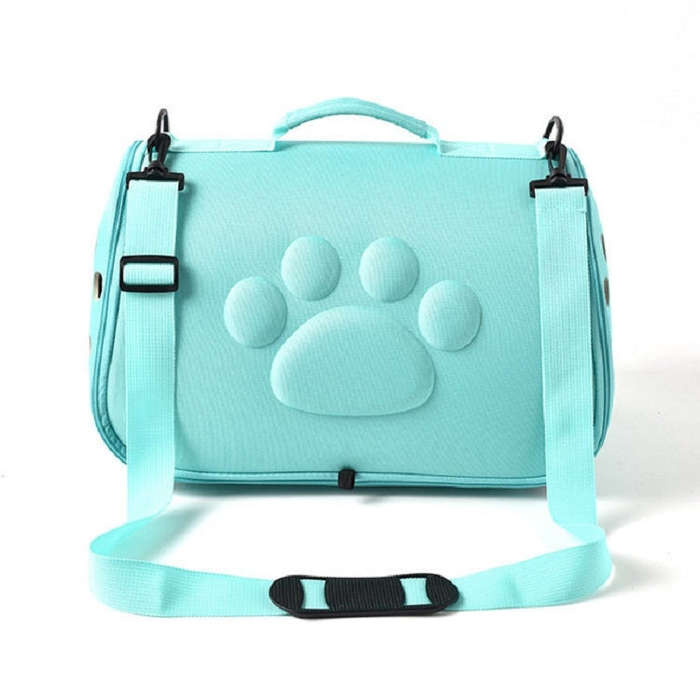 Cats and Dogs Go Out Portable Breathable Foldable EVA Pet Bag, Size:43×25×26cm(Green)