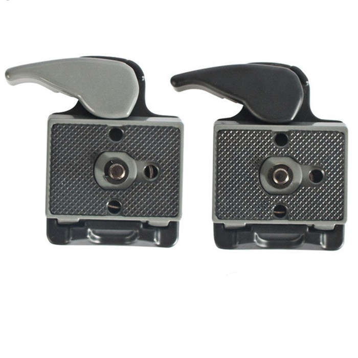 BEXIN Tripod Head Quick Release Plate Holder For Manfrotto 200PL-14(Grey)