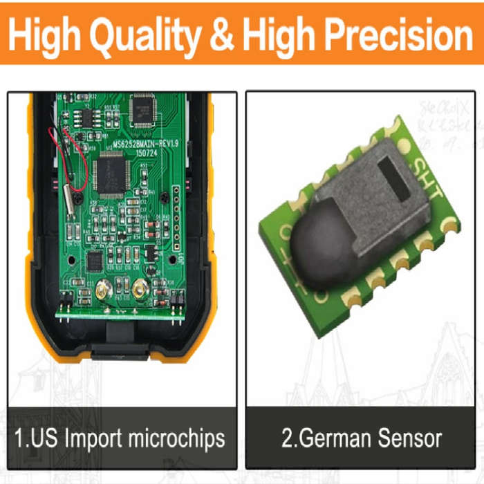 PEAKMETER High-precision Digital Display Wind Speed Air Volume Measuring Instrument MS6252A Wind ...