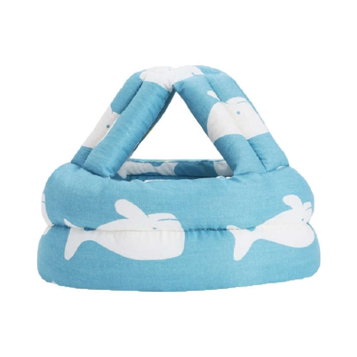 Baby Protective Cap Toddler Walking Helmet Child Fall Protection Headrest Cap(Blue Whale)