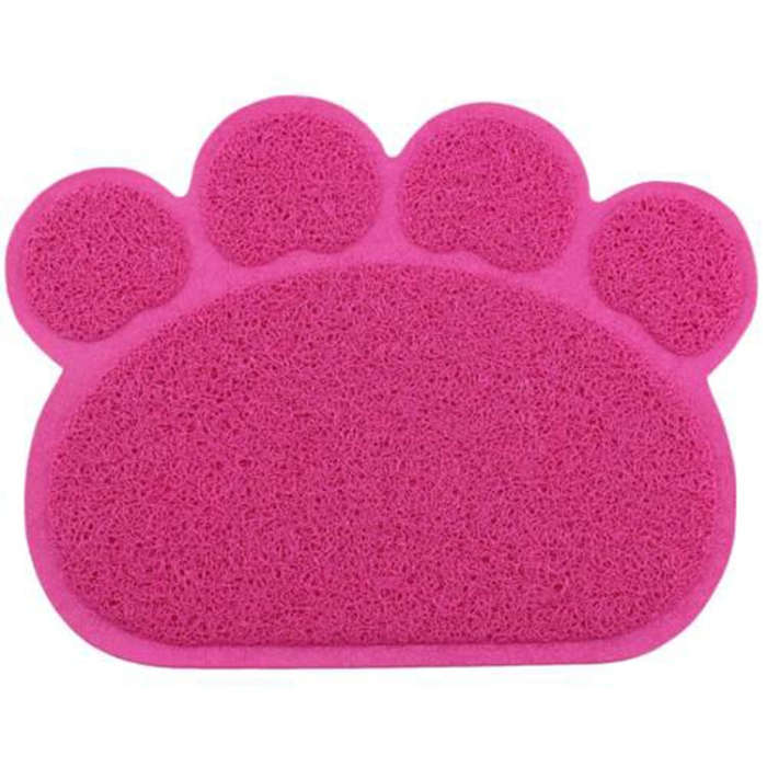 PVC Claw Shaped Cat Litter Mat Pet Placemat Anti-skid Floor Mat Pet Supplies(Coffee)