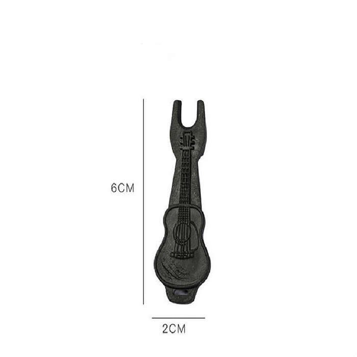 50 PCS Acoustic Guitar String Starter Pull Solid String Cone Guitar Change Tool(Black)