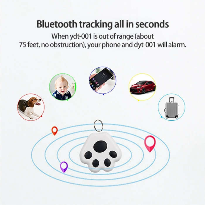 HYC09 Mini Pet Smart Wear GPS Pet Bluetooth Locator Tracker(Pink)