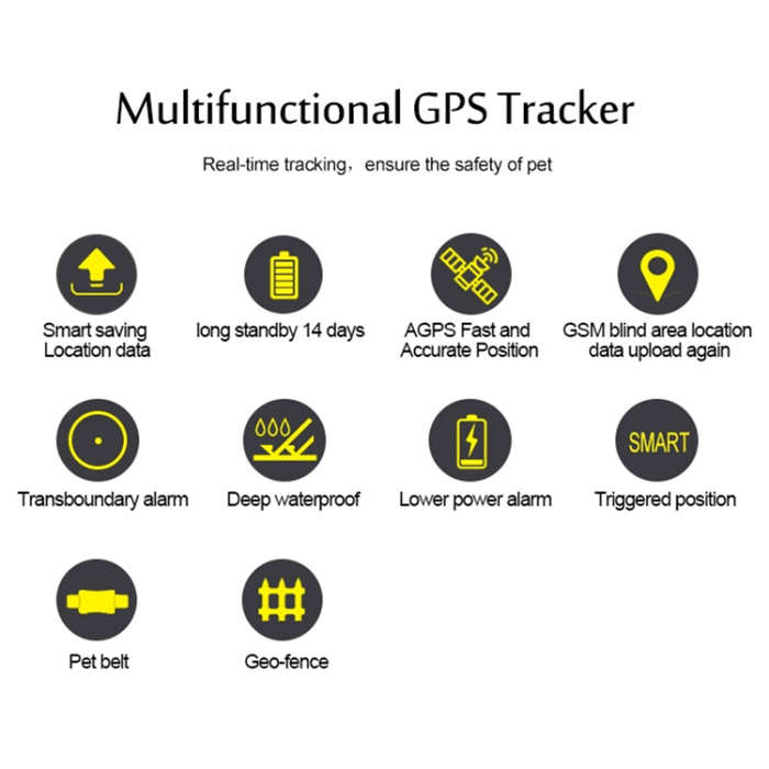 TK200 2G IP67 Waterproof GPS / GPRS / GSM Personal / Goods /  Pet / Bag Locator Pet Collar Real-t...