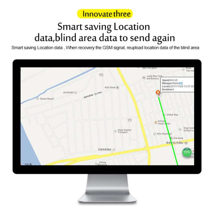 TK205 2G Realtime Car Truck Vehicle Tracking GSM GPRS GPS Tracker, Support AGPS with Relay and Ba...