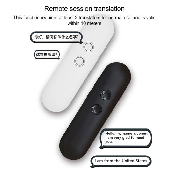 T4 Portable AI Smart Voice Translator Business Travel Real Time Translation Machine Support 42 La...