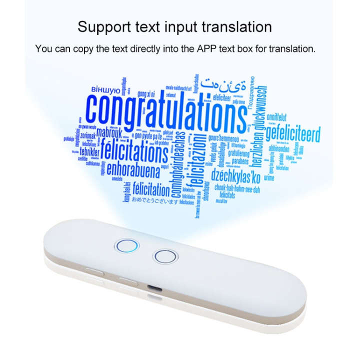 T4 Portable AI Smart Voice Translator Business Travel Real Time Translation Machine Support 42 La...