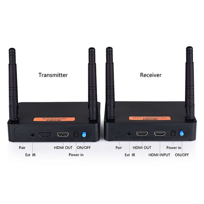 Measy FHD676 Full HD 1080P 3D 5-5.8GHz Wireless HDMI Transmitter (Transmitter + Receiver) Transmi...