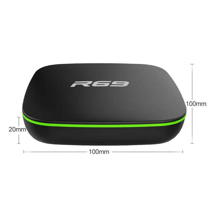R69 1080P HD Smart TV BOX Android 4.4 Media Player wtih Remote Control, Quad Core Allwinner H3, R...