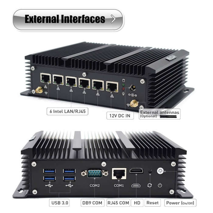 HYSTOU P09-6L Windows / Linux System Mini PC, Intel Celeron 3865U 2 Core 2 Threads up to 1.80GHz,...
