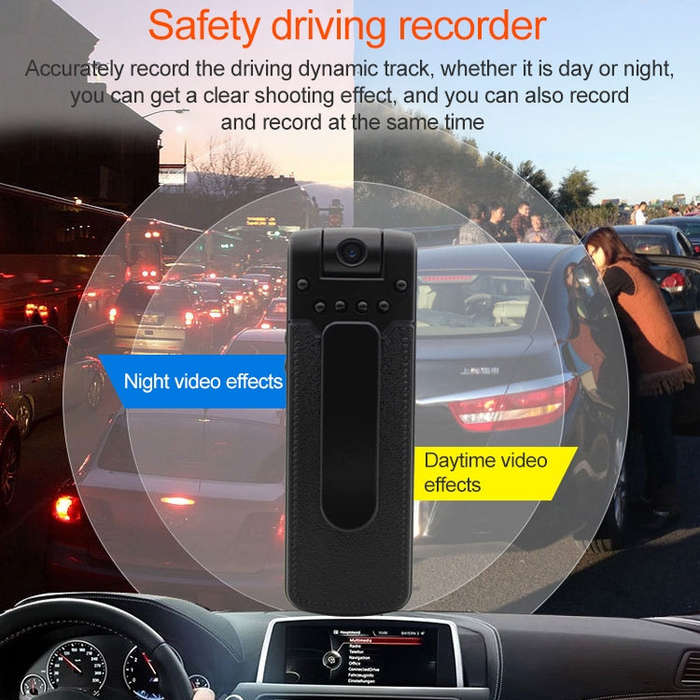 B18 Back Clip Design 1080P HD Camera Recording Pen, Support Motion Detection / Infrared Night Vis...