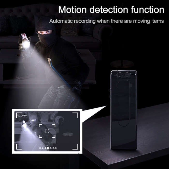 B19 Back Clip Design 1080P HD Camera Video Recorder, Support Motion Detection / Infrared Night Vi...