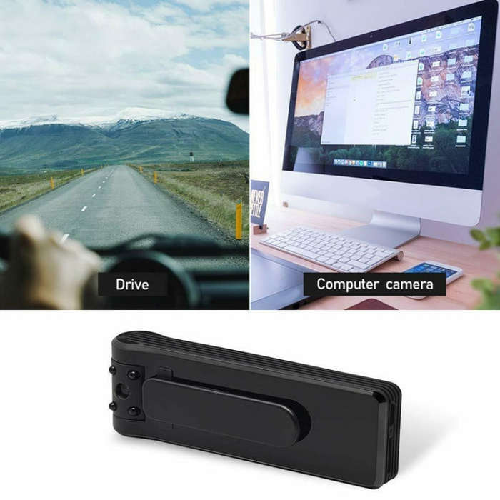B19 Back Clip Design 1080P HD Camera Video Recorder, Support Motion Detection / Infrared Night Vi...