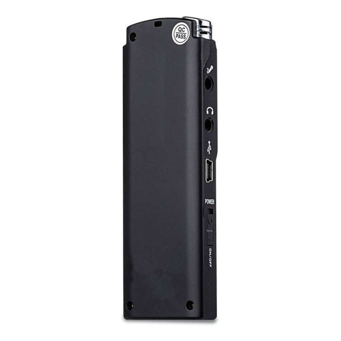 T60 Monochrome Screen HD Noise Reduction Digital Voice Recorder, 16G, Support MP3 / WAV Format (B...