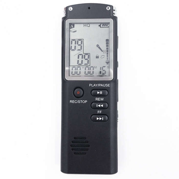 T60 Monochrome Screen HD Noise Reduction Digital Voice Recorder, 32G, Support MP3 / WAV Format (B...