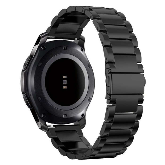 Stainless Steel Wrist Watch Band for Samsung Gear S3 22mm(Black)