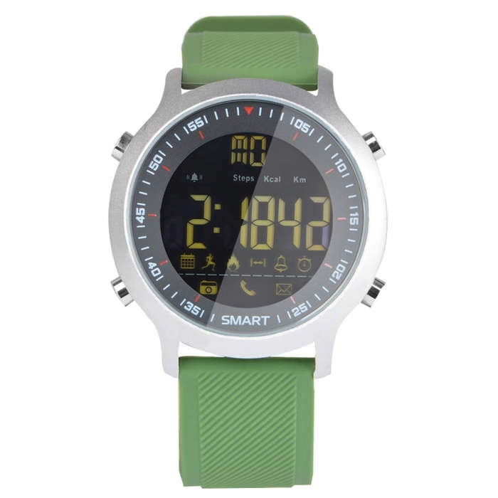 EX18 Smart Sports Watch FSTN Full View Screen Luminous Dial High Tensile TPU Strap, Support Steps...