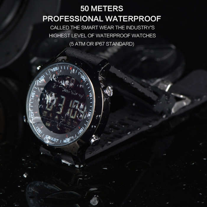 EX18 Smart Sports Watch FSTN Full View Screen Luminous Dial High Tensile TPU Strap, Support Steps...