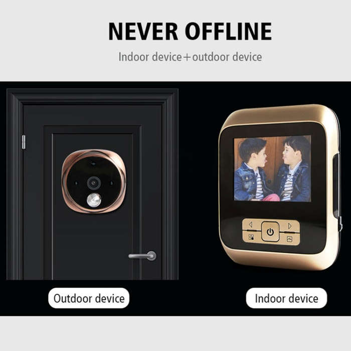 M530 3.0 inch TFT Display 3.0MP Camera Video Digital Door Viewer, Support TF Card (32GB Max) & In...