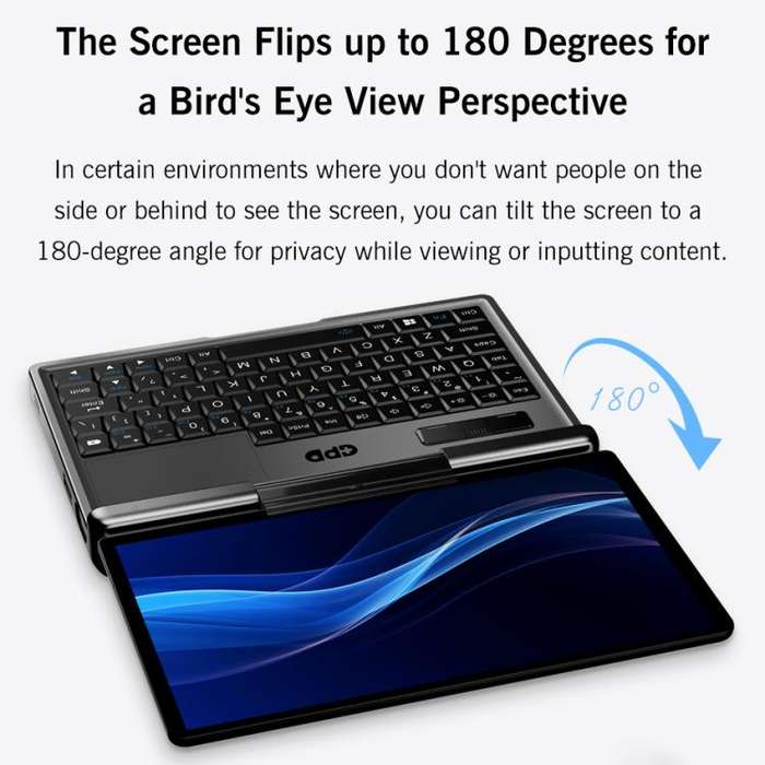 GPD MicroPC 2 Handheld Gaming PC, 16GB+512GB, 7 inch Windows 11 Pro Intel Processor N250, US Plug