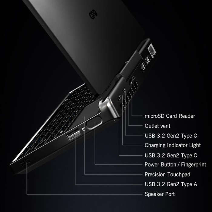 GPD MicroPC 2 Handheld Gaming PC, 16GB+512GB, 7 inch Windows 11 Pro Intel Processor N250, UK Plug