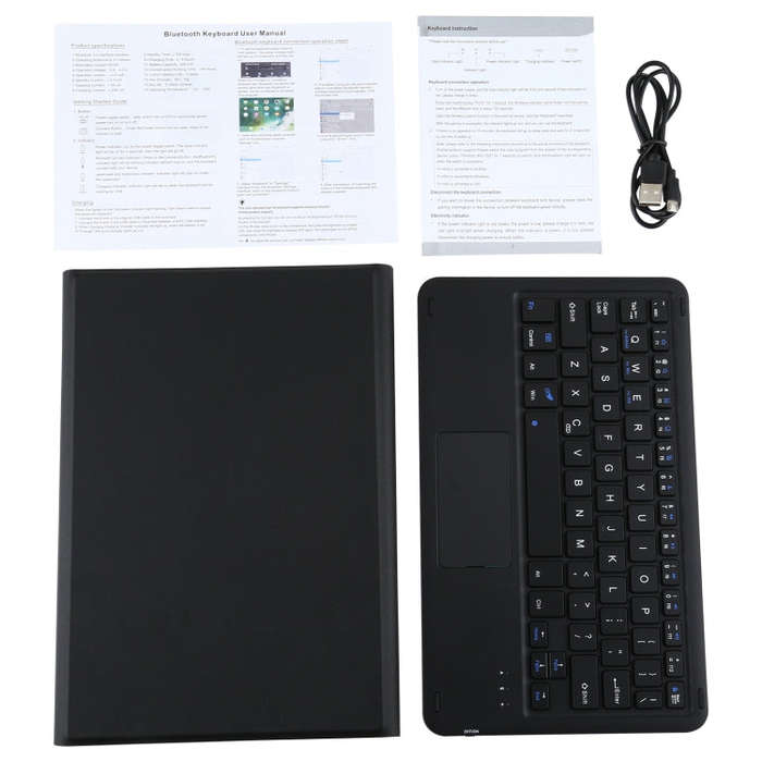AM10-A Detachable Bluetooth Backlight Keyboard Ultrathin Horizontal Flip Leather Tablet Case with...