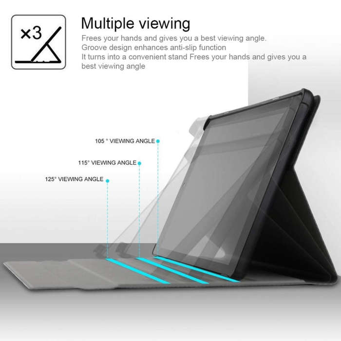 AM10 2 in 1 Removable Bluetooth Keyboard + Protective Leather Tablet Case with Holder for Lenovo ...