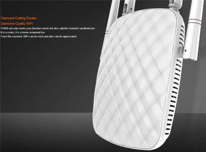 Tenda FH456 Wireless 2.4GHz 300Mbps WiFi Router with 4*5dBi External Antennas(White)