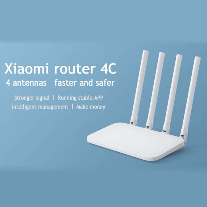 Original Xiaomi Mi WiFi Router 4C Smart APP Control 300Mbps 2.4GHz Wireless Router Repeater with ...