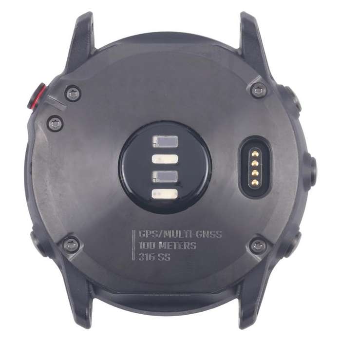 For Garmin Fenix 6x Original Disassembled Back Cover(Black)