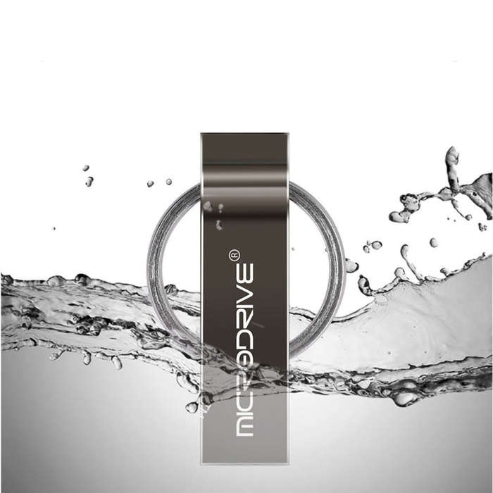 MicroDrive 128GB USB 2.0 Metal Keychain U Disk (Black)